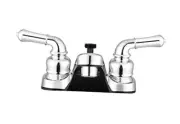 DF-PL720C-CP RV Bathroom Faucet with Classical Handles and Shower Hose