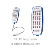 28LEDs Reading Lamp LED USB Ultra Bright Book Light Eye Care Flexible Table Lamp