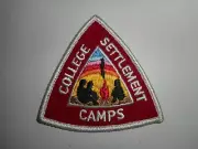Vintage 70s BSA Boy Scout College Settlement Games Patch 3"