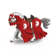 Papo Horse Of Red Knight Animal Figure 39781 NEW IN STOCK