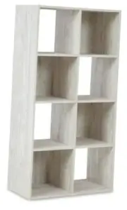 Paxberry Coastal 8 Cube Storage Organizer or Bookcase 8-Cube Whitewash