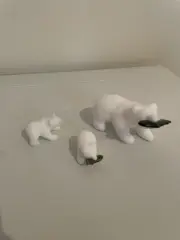 Small Resin Polar Bear (3 Pc.) Figures