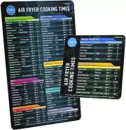 Air Fryer Magnetic Cheat Sheet Set - Quick Reference Cooking Guide