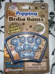 Popping Boba Game Keychain Blue Brand New