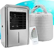 Adamson B10 Bed Cooling System - Twin 75" L x 39" W - Water Bed Cooler Ideal for Hot Temples - 100% Cotton Mattress Cooling Bed Pad for Night Sweat - Grey