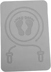 PAMINGONO Anti-slip Skipping Rope Mat Mats Thick Indoor Training Large Jump Skipping Pad for Exercise Multi-function Sports Pad Jump Rope Grey Tpe