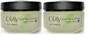 Olay Anti-Wrinkle Sensitive & Natural Night Cream, 1.7 oz (2 Pack)