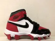 Jordan 1 Mid Youth Cleat Gym Red Black White HF6883-601 Size 2.5y