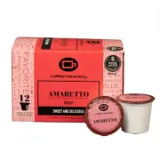 Amaretto Decaf Coffee Pods by | 12ct Medium Roast Arbica Coffee