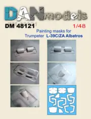 Dan Models 48121 Mask for Model Aircraft L-39C / ZA Albatros Trumpeter 1/48 kit