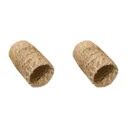 2x Rosewood Wood Play/Sleep/Chew Hyacinth Tunnel Hamster/Rabbit Pet Toy Sml NTRL