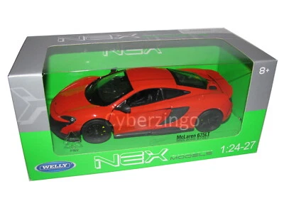 Welly McLaren 675LT Red 1/24 Scale Diecast Model Car NEW IN BOX