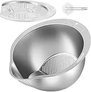 Rice Strainer Fine Mesh,Rice Washing Bowl,Fruit Washing Bowl with Strainer,Fruit Washer,Rice Cleaner Strainer,Rinser Washing Bowl for Cleaning Fruits Vegetables Beans