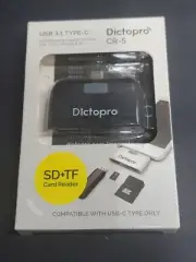 Dictopro CR-5 - USB 3.1 Type C, CARD READER, SD+TF Card Reader New Sealed