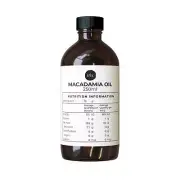 250ml Macadamia Nut Oil Natural Cold Pressed Food Grade 100% Pure Cooking Oils