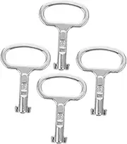 LIFKOME 4pcs Metal Radiator Keys Plumbing Tool for Water Gas and Electric Valves Essential Wrench for Homeowners and DIY Enthusiasts