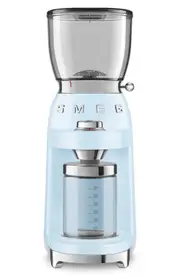 smeg '50s Retro Style Coffee Conical Grinder in Pastel Blue at Nordstrom One Size