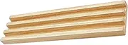 KOMBIUDA Wooden Domino Rack Professional Holder for Domino Tiles Game Rack Wooden Tray Non-Slip Base