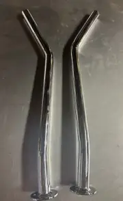 Shearer Custom Pipes Center Mount Stingers Show Chrome Finish