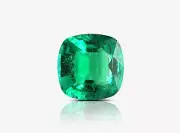 1.09 Carat Natural Loose Emerald, Green Cushion, GRS Certified Rare Gift For Her