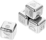 HONMEET 4pcs Food Decision Dice Creative Dice for Dinner Choices for Family Meals and Parties Fun Dining Props to Transform Your Meal Experience