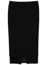 GAUGE81 Sabie Layered Woven Midi Skirt - Black - 40 (UK12 / M) 40 (UK12 / M)