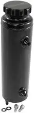 Aeroflow Universal Radiator Overflow Tank 12" X 3.5" -4Orb Black - AF77-1115BLK