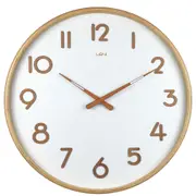 Leni Deco Large Rounded Decorative Home Wall Timepiece Clock 53cm White