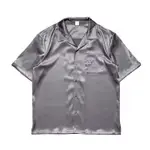 DOCΩ PRE-ORDER GREY SATIN SHORT SLEEVE SHIRT & SHORTS