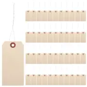 50pcs Shipping Wired Tags Manila Tags Blank Tags Packaging Tags with Iron Wires