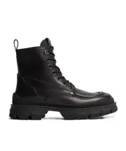 Moncler Hevea City Laced High-Top Boots 39,41 black