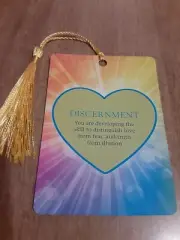 "Discernment" Love Affirmation Bookmark Tarot Oracle Card Gift Purified &Charged