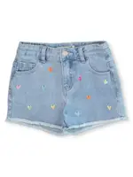 Breakers Elasticated Waist Toddler Girls Denim Short, Blue, Size 1
