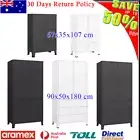 Metal Wardrobe Industrial Clothes Storage Cabinet Organiser With Drawer Closet