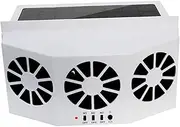 BESTOYARD Car Solar Powered Exhaust Fan Energy Saving Air Circulation Window Fan for Cars Easy Installation Lightweight Design for Comfortable Interior Environment