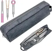 [Honbobo] Airstrait HT01 Carry Case, Travel Case for Dyson Supersonic/TQQ Hair Dryer, for Dyson Airwrap/BaByliss/Revlon Hair Curler, for Dyson Airstrait/ghd/Remington/TRESemme Hair Straightener, Grey,