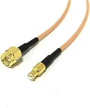ROBAUN SMA Male Plug to MCX Male Straight Cable Adapter RG316 RG174 RG178 15cm 6inch(RG316,30CM)