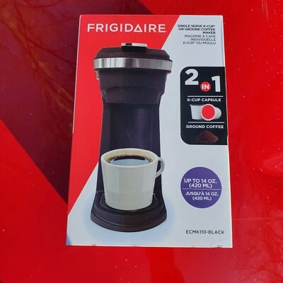 Frigidaire Retro 1 Cup Single Serve Coffee Maker Brew Basket, Black
