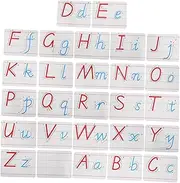 KALLORY 1 Educational Letters Kit Uppercase Lowercase Alphabet Magnets for Fridge Classroom Use Fun Spelling Game Letter Recognition Tool with Storage Bag Pen