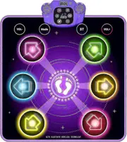 Dance Mat For Kids Ages 4-8-12, Light Up Dance Pad Christmas Birthday Gifts For 5 Year Old Girl Toys Age 6-7, Bluetooth Music