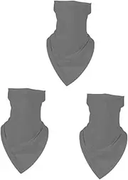 JECOMPRIS 3 Pcs Sun Protection Shield Uv Protection Outdoor Cover Triangle Design Cycling for Women Men Grey