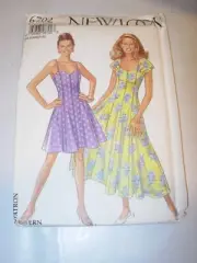 WOMENS UNCUT NEW LOOK 6702 SEWING PATTERN SUMMER SLEEVELESS DRESS SIZE 6-16