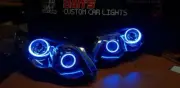 Ford Falcon FG XR6 XR8 MK2 Projector Headlights w/ RGB Quad Halo Rings