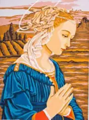 "Madonna" Printed Needlepoint Tapestry Canvas 6034
