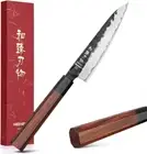 HEZHEN Utility Knife, Clad Steel Composite Forging Steel Universal Knife, Petty