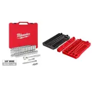 3/8 in. Drive SAE/Metric Ratchet and Socket Mechanics Tool Set (56-Piece) with