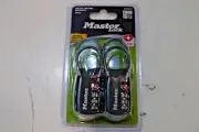Master Lock 30mm Combination TSA 4 pack Padlocks, Black 4688QAU