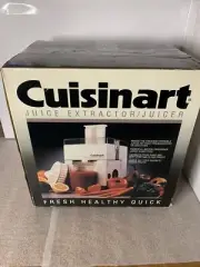 Cuisinart Juice & Vegetable Extractor Juicer Model JE-4 - 1991 New