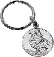 [Alexander Castle] Sterling Silver St Christopher Keyring - Key Fob