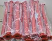 Dunzy 12 PCS Steel MONKEY BARS Monkey Bar Rods Ladder Rungs - RED 16.5inch